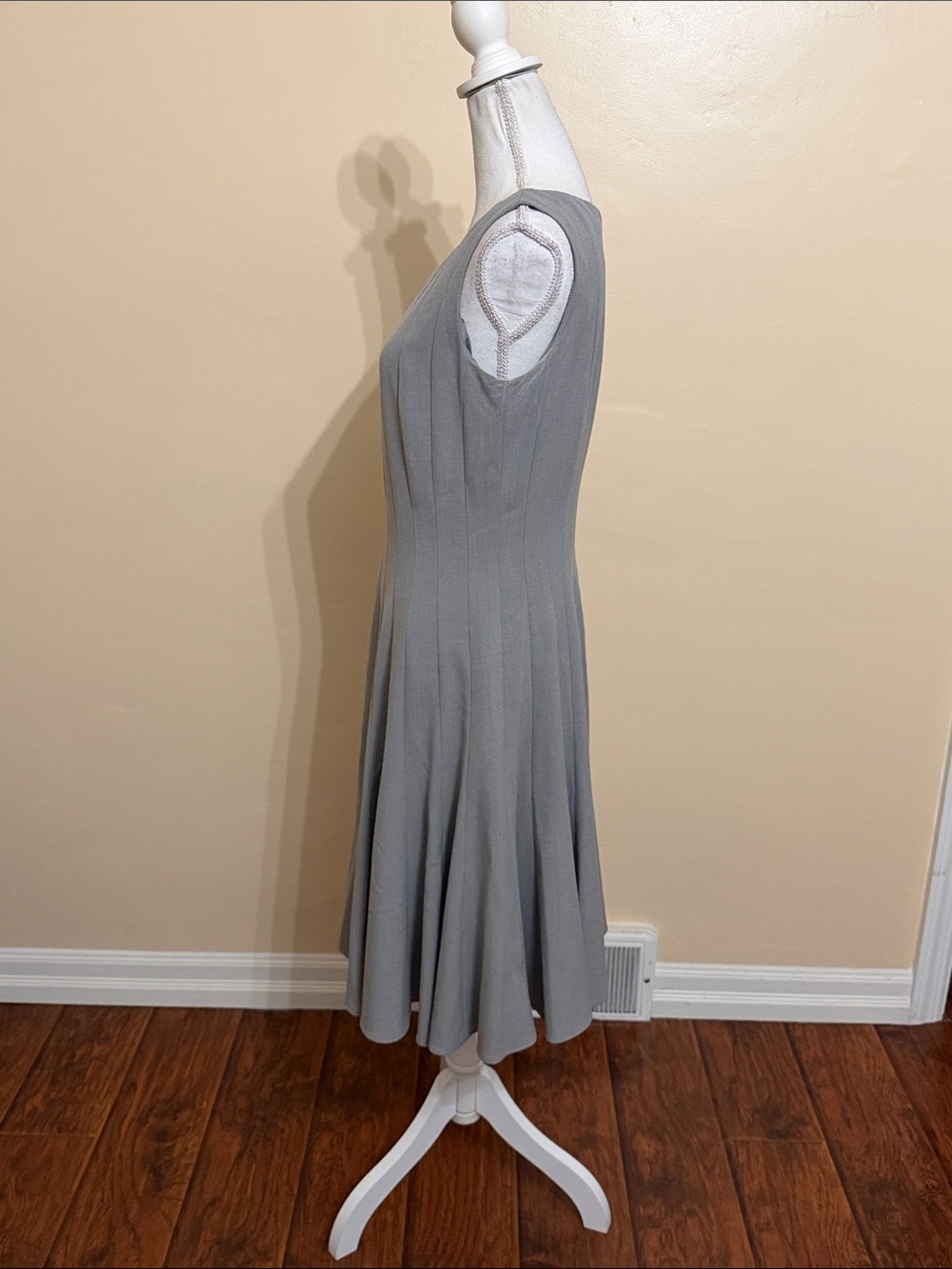 Calvin Klein Sleeveless Fit-and-Flare Dress - Picture 4 of 7